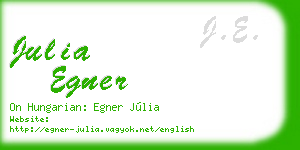 julia egner business card